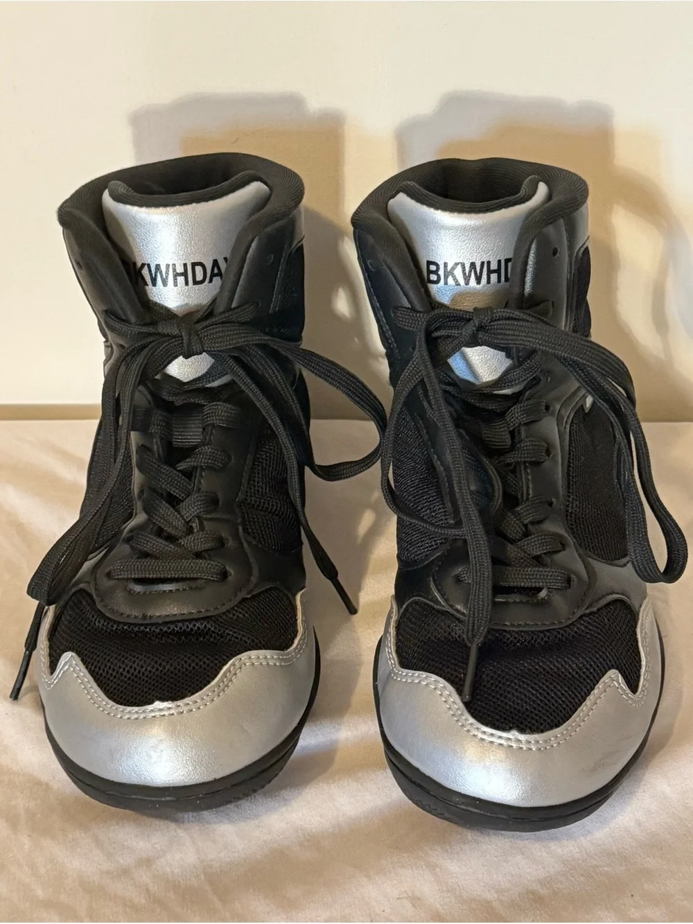 BKWHDAY High-Top Wrestling & Boxing Shoes - (36) EUR